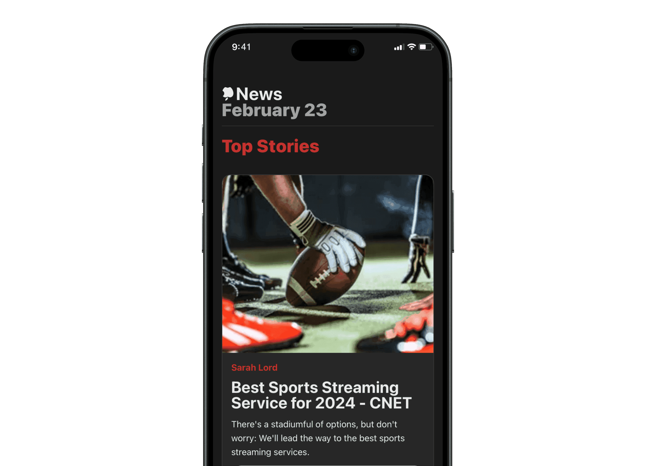 Apple News clone — React Vite news aggregator interface