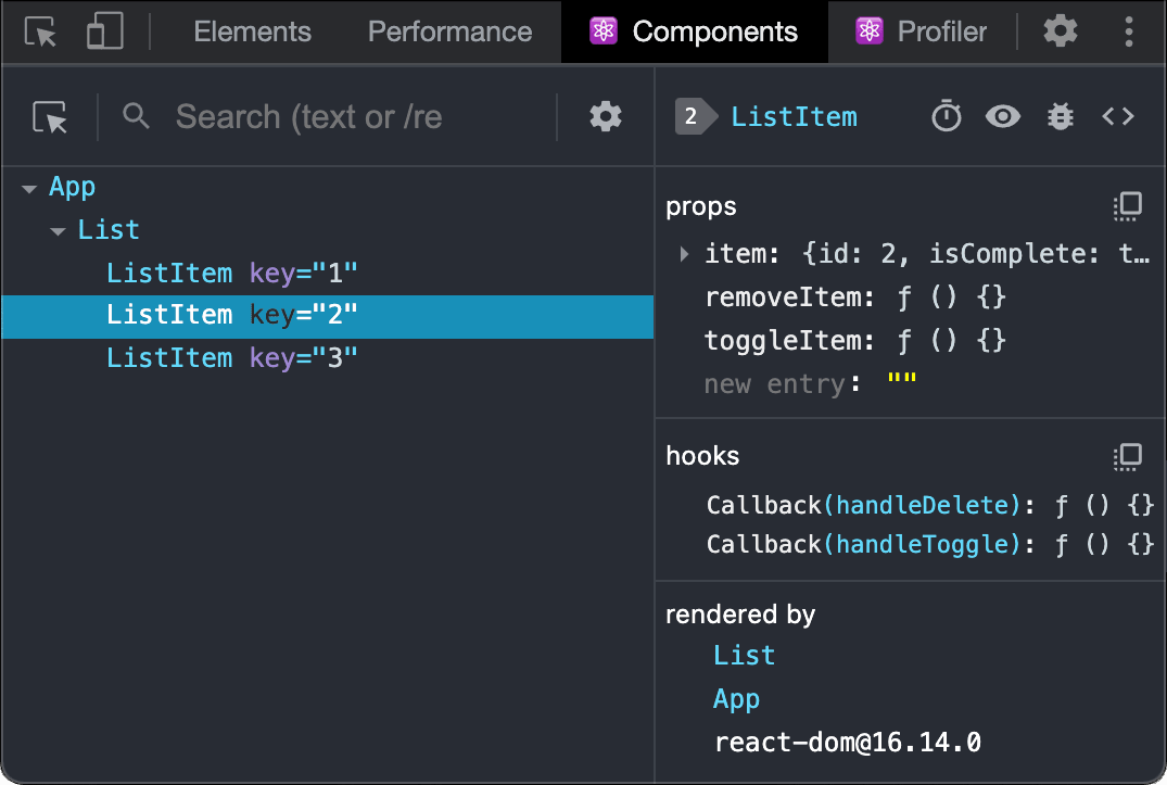 React logo with hooks and components illustration